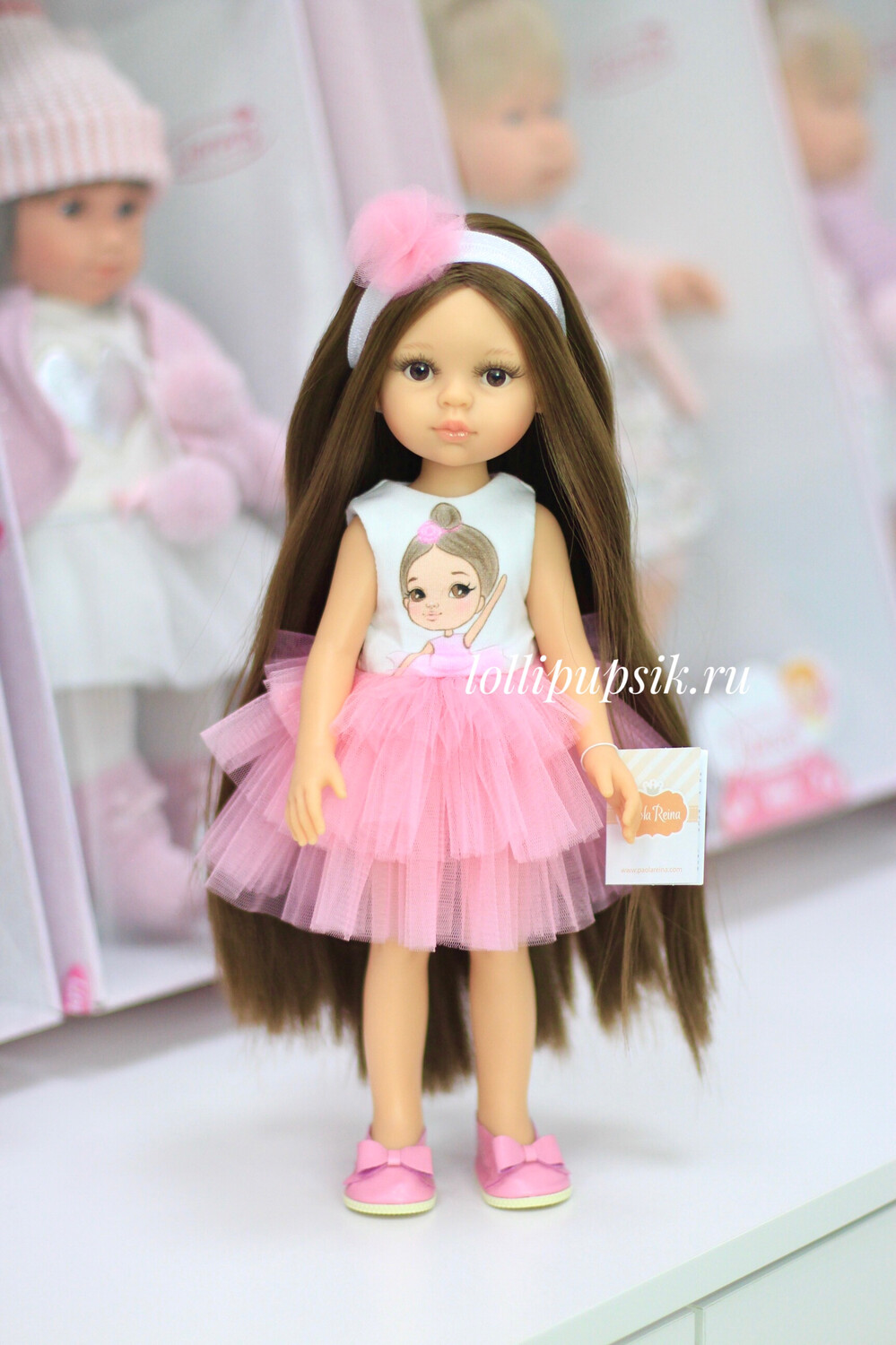 Кукла Кэрол Рапунцель с длинными волосами в модном платье (Паола Рейна), 34 см