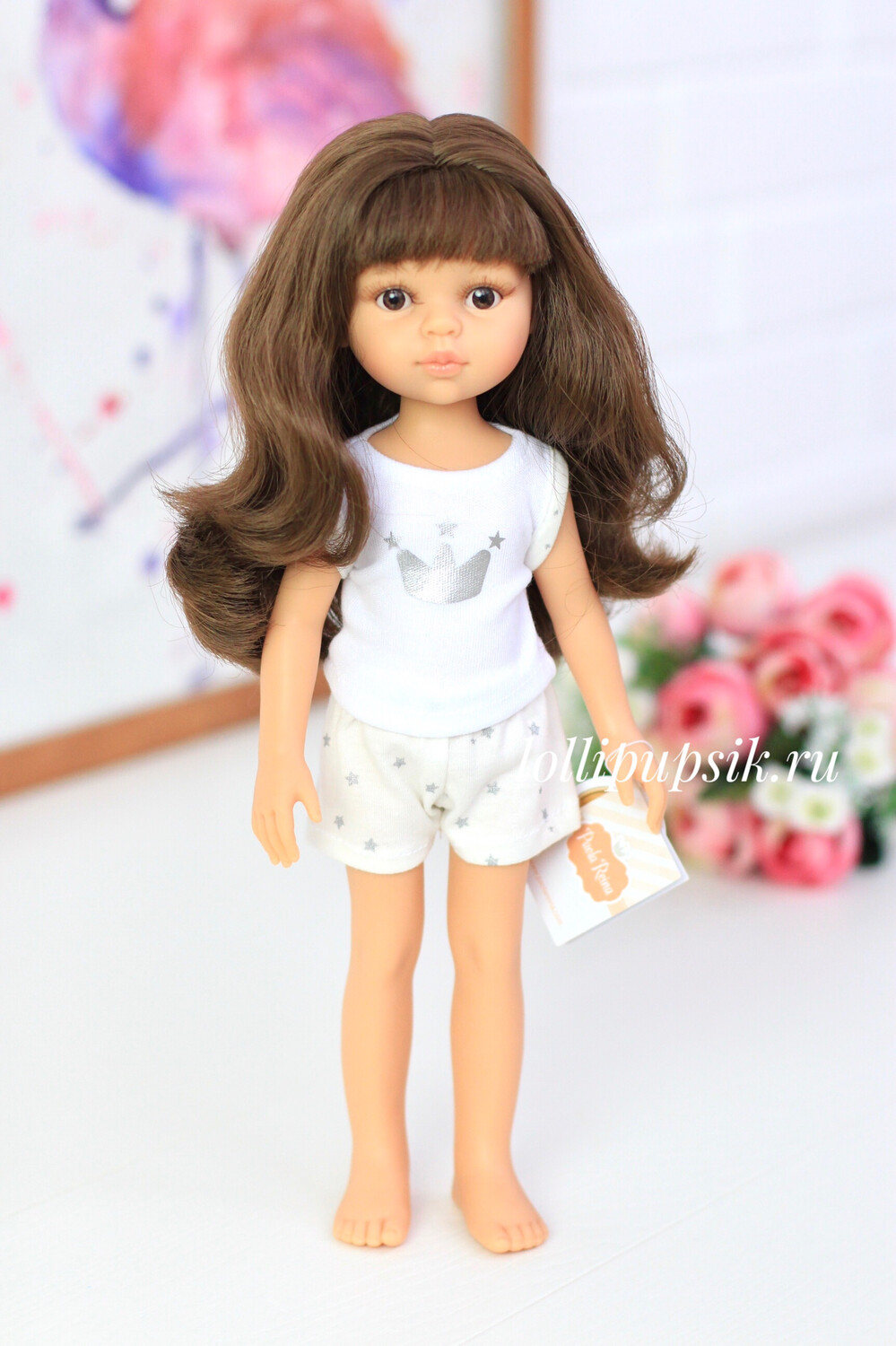 Кукла Кэрол с челкой в пижаме (Паола Рейна), 34 см