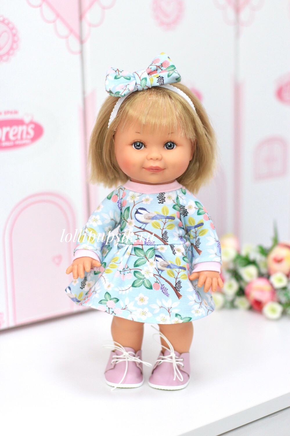 Кукла Бетти с ароматом карамели, 30 см (в платье с птичками) Lamagik Magic Baby Кукла Бетти с ароматом карамели, 30 см (в платье с птичками) Lamagik Magic Baby