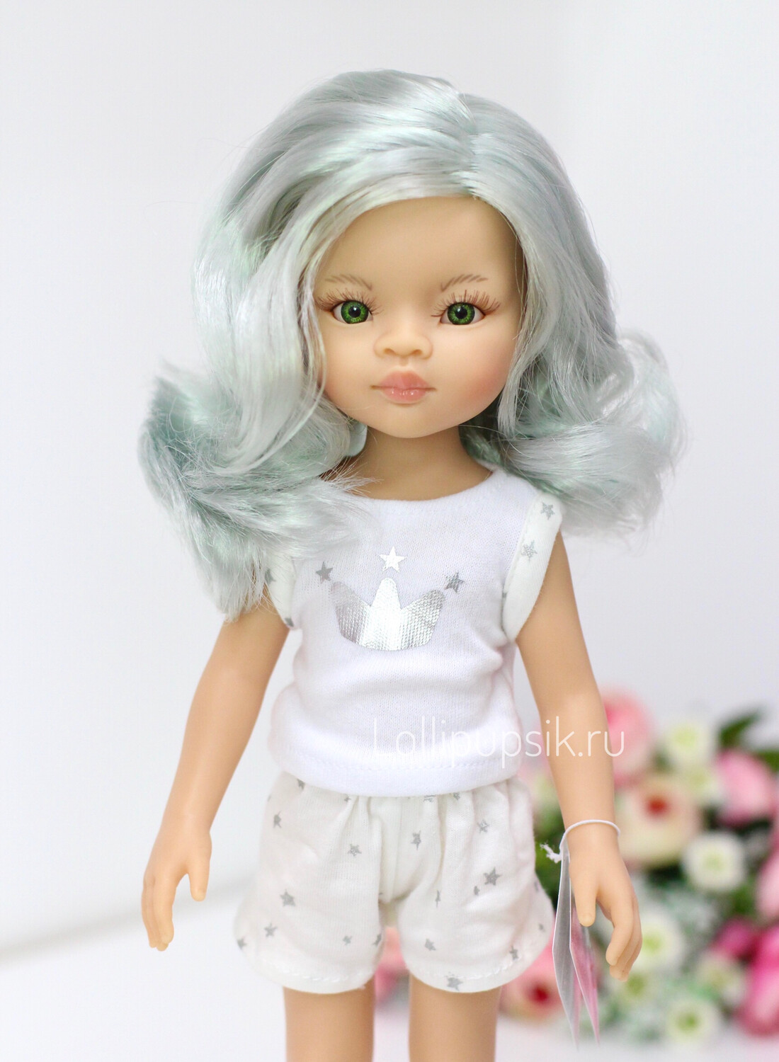 Кукла Лиу с волосами по пояс в пижаме  (Паола Рейна), 34 см