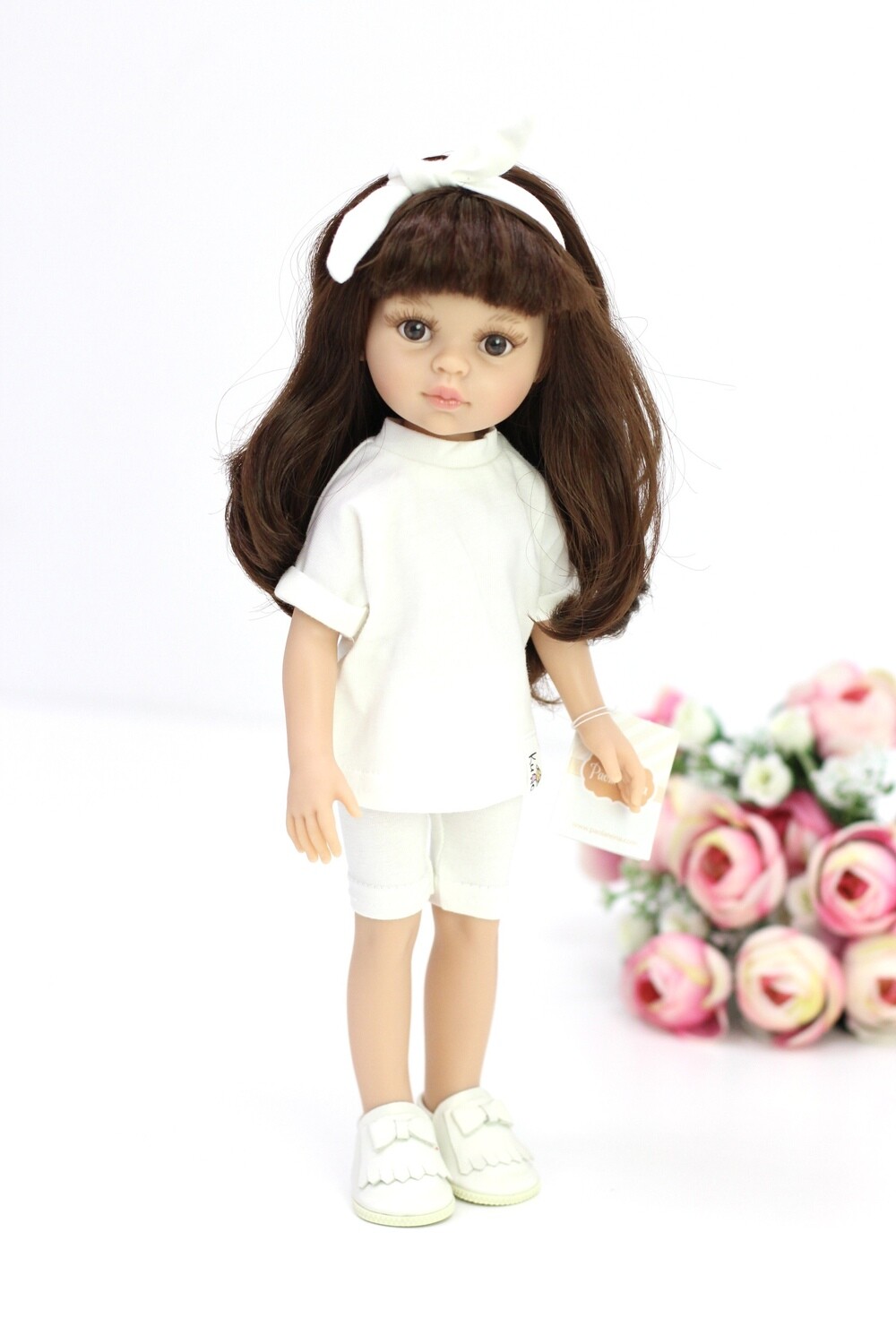 Кукла Кэрол с челкой в модной одежде (Паола Рейна), 34 см (обувь может отличаться от фото)