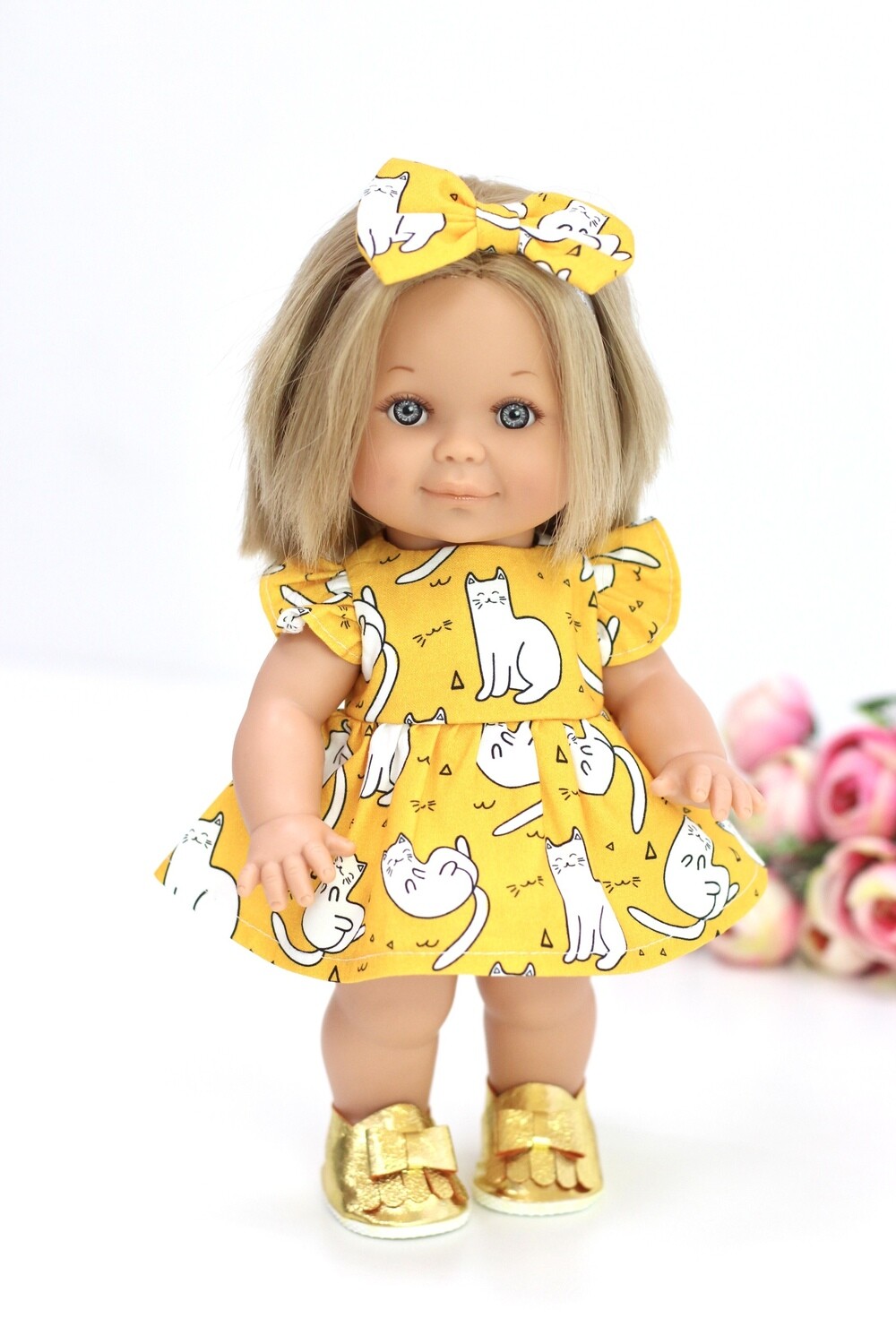 Кукла Бетти с ароматом карамели с короткой стрижкой, в платье 