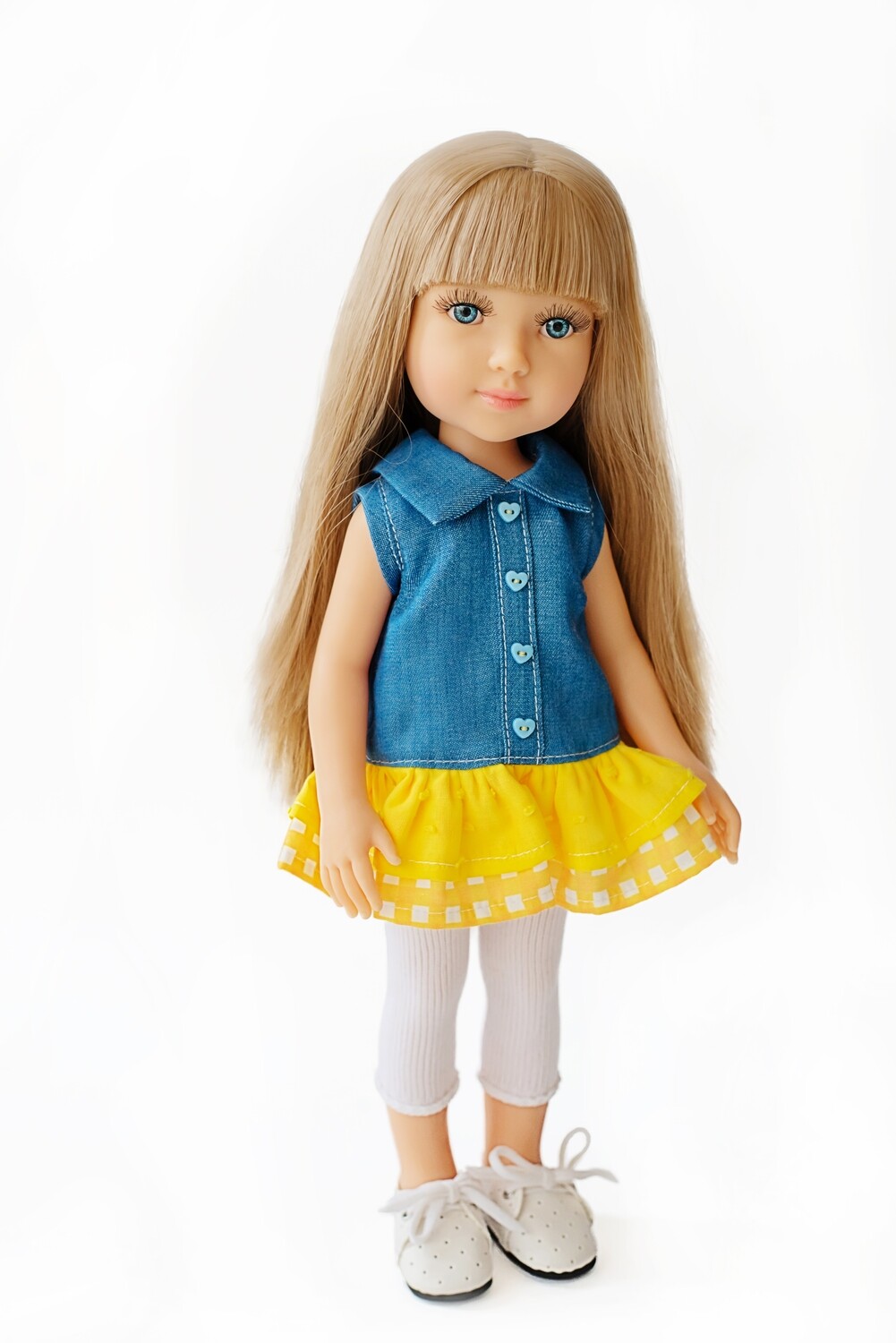 Кукла Бланка с голубыми глазами, Reina del Norte (в фабричном наряде), 34 см