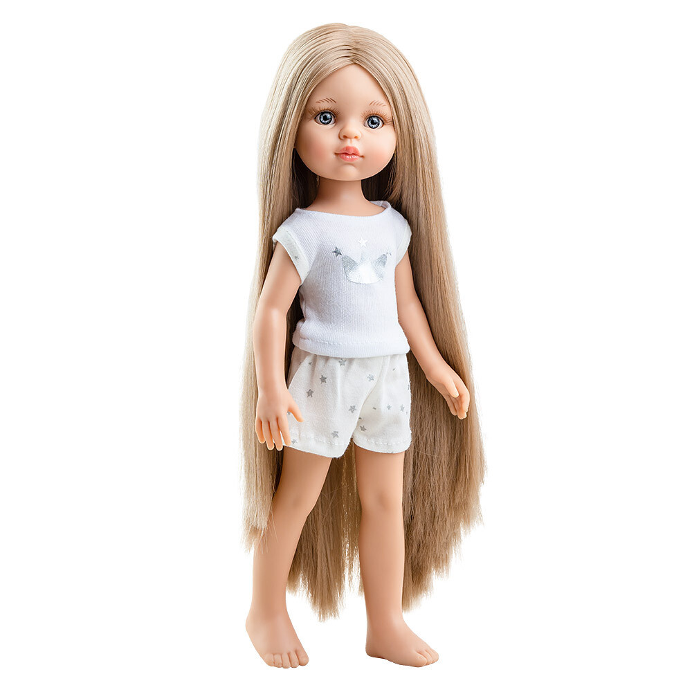 Кукла Карла Рапунцель без одежды в комплекте с пижамкой, Паола Рейна , 34 см