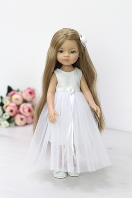 Кукла Маника Рапунцель в белом платье (пижама в комплекте) Paola Reina