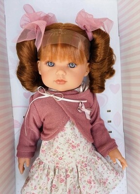 Кукла виниловая Белла с рыжими волосами, бренд Antonio Juan, 45 см
