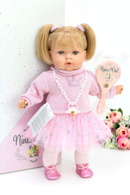 Кукла мягконабивная Тита, 45 см, со звуком. Упаковка фирменная подарочная коробка