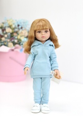 Кукла Даша с челкой в голубом костюме (Паола Рейна), 34 см