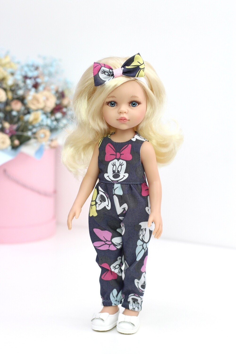 Кукла Клаудия в стильном наряде Паола Рейна (пижама в комплекте), 34 см