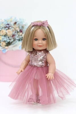 Кукла Бетти с ароматом карамели с короткой стрижкой, в нарядном платье, 30 см, Lamagik