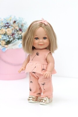 Кукла Бетти с ароматом карамели с короткой стрижкой, в костюме из муслина, 30 см, Lamagik