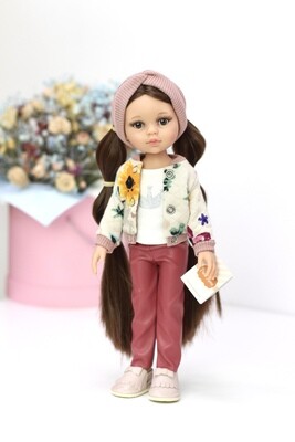 Кукла Кэрол Рапунцель с длинными волосами в стильном образе с бомбером (Паола Рейна) (пижама в комплекте), 34 см