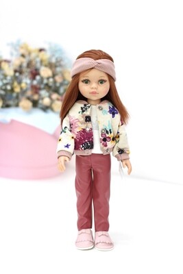 Кукла Кристи с прямыми волосами в стильном (пижама в комплекте),  Паола Рейна , 34 см