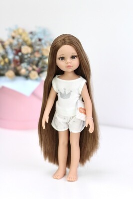 Кукла Кэрол Рапунцель с длинными волосами без одежды в комлекте с пижамой  (Паола Рейна), 34 см