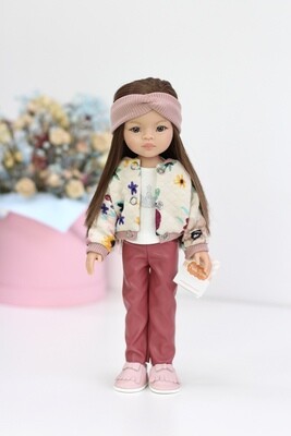 Кукла Мали с прямыми волосами в стильном наряде (пижама в комплекте),  Паола Рейна , 34 см