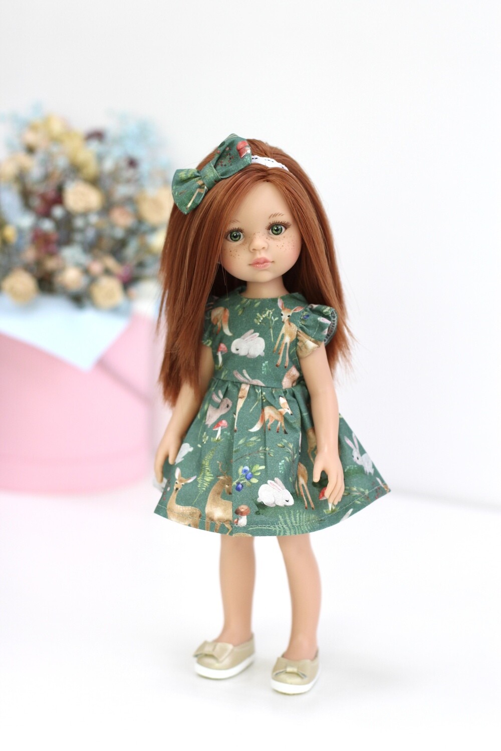 Кукла Кристи с прямыми волосами в платье (пижама в комплекте),  Паола Рейна , 34 см