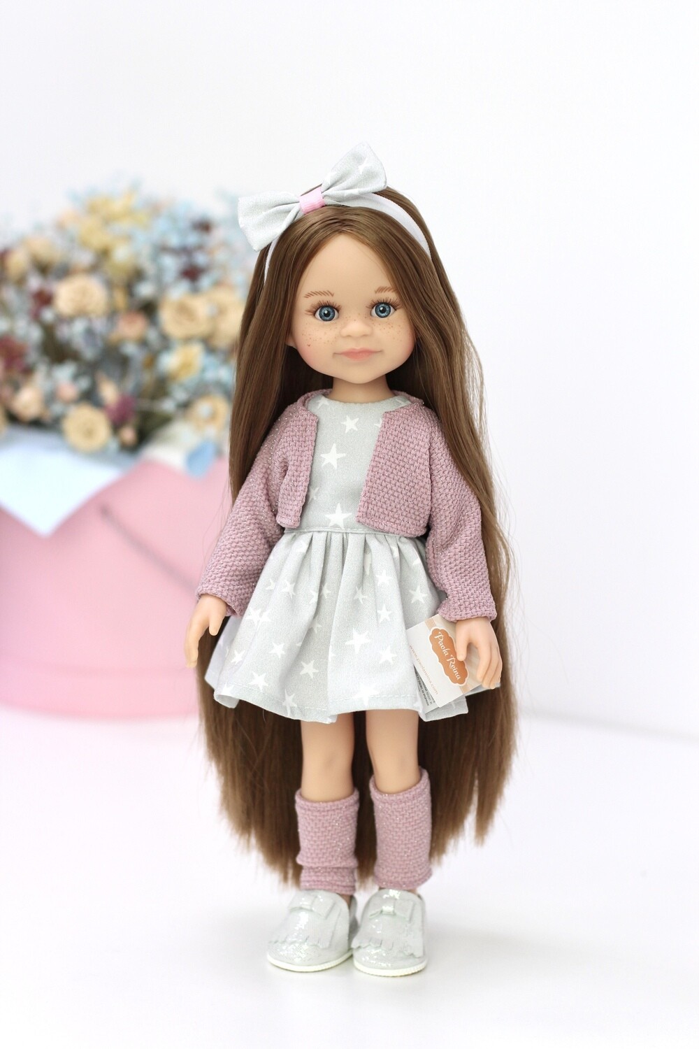 Кукла Клео Рапунцель с голубыми глазами и длинными волосами, Паола Рейна, 34 см