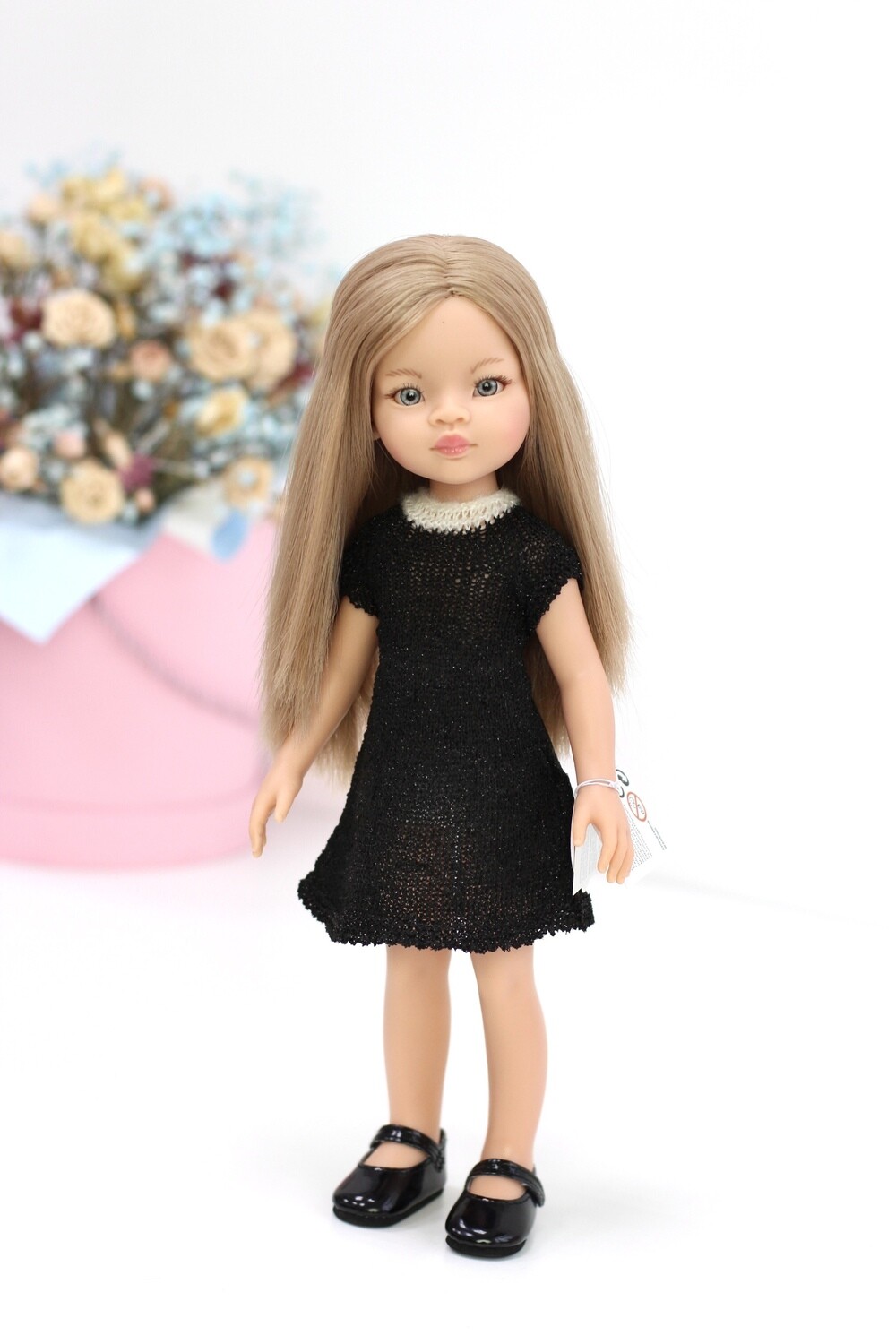 Кукла Маника со светло-серыми глазками, Паола Рейна (в фабричном наряде), 34 см