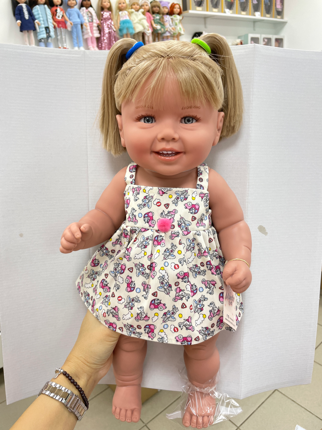 Кукла виниловая Manolo Dolls DIANA младенец без волос, 48 см