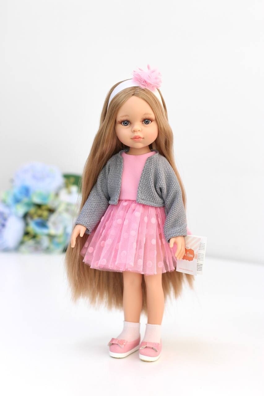 Кукла Карла Рапунцель в нарядном образе с болеро, Паола Рейна (пижама в комплекте), 34 см