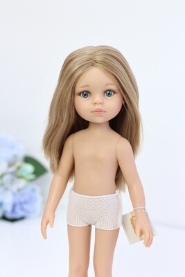 Кукла Карла с волосами по пояс без одежды, с голубыми глазами (Паола Рейна), 34 см