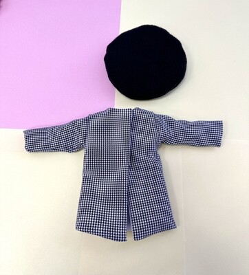 Демисизонное пальто с беретом для куклы Paola Reina 32-34 см