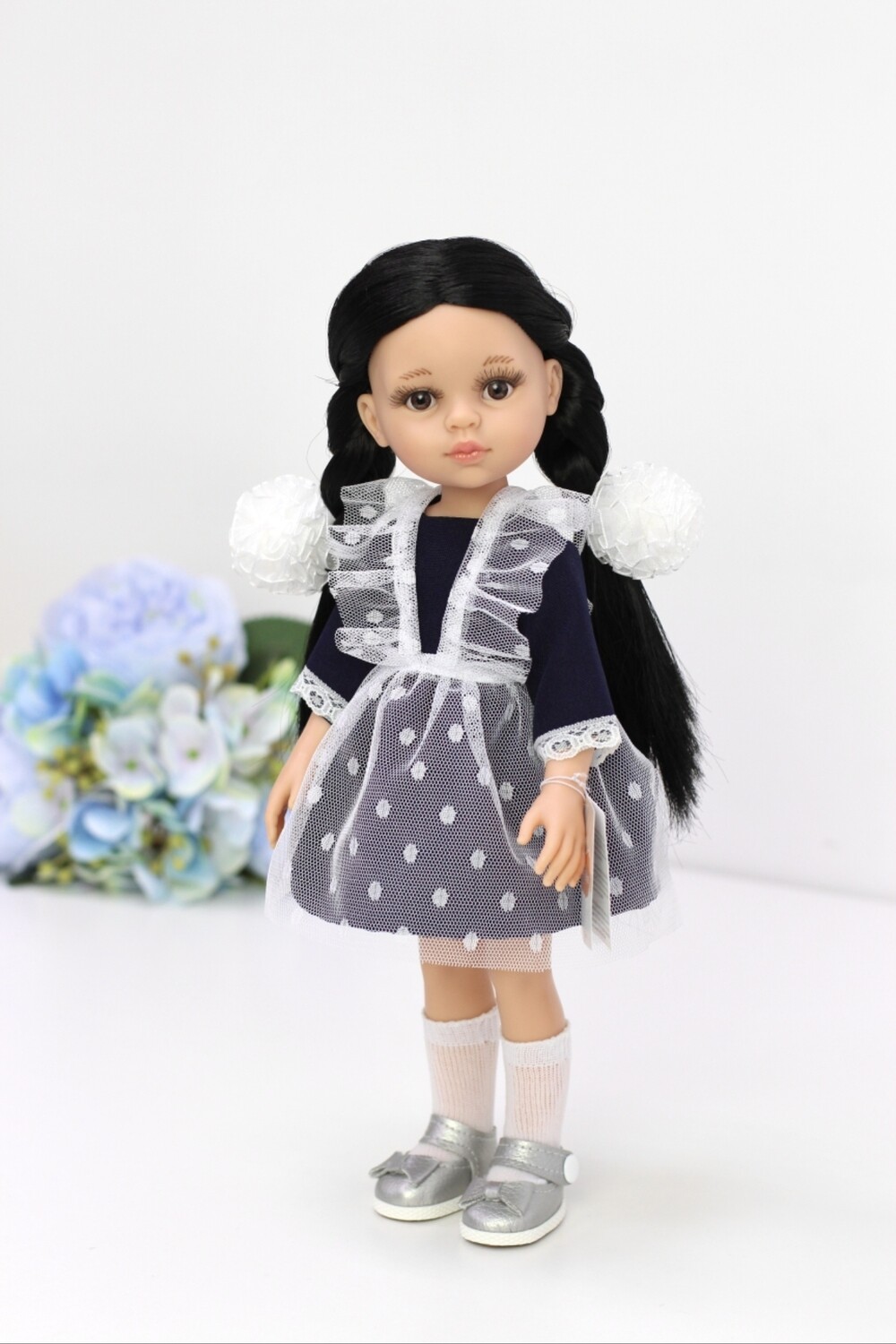 Кукла Карина с волосами до колен в школьной форме, Паола Рейна , 34 см