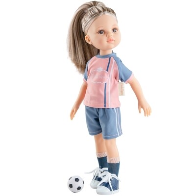 Кукла Моника футболистка, Паола Рейна (в фабричном наряде), 34 см
