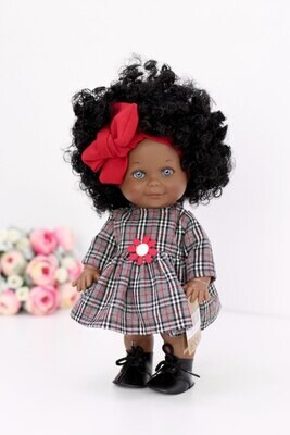 Кукла Бетти мулатка с ароматом карамели в фабричном наряде, 30 см, Lamagik Magic Baby