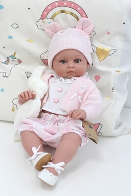 Виниловая кукла-младенец Алисия, Lamagik S.L, 45 см. Упаковка фирменная коробка
