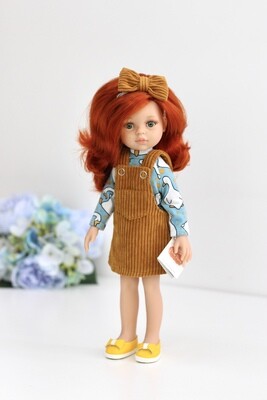 Кукла Кристи в вельветовом сарафане, Паола Рейна , 34 см