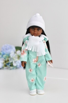 Кукла Нора европейка в зимнем комбинезоне Паола Рейна (Paola Reina), 34 см
