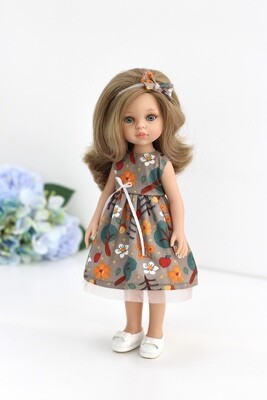 Кукла Карла с волосами по пояс в платье 