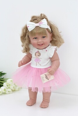 Кукла виниловая Manolo Dolls DIANA Диана со светлыми волнистыми волосами, 50 см