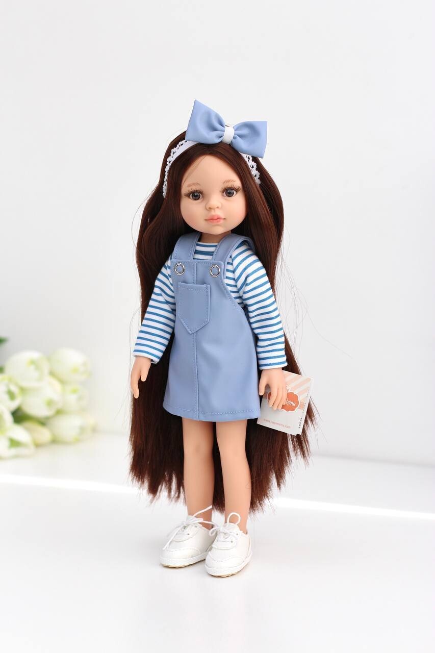 Кукла Кэрол Рапунцель в голубом сарафане (пижама в комплекте) Paola Reina