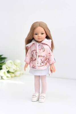 Кукла Маника с волосами до пояса в наряде с пончо, Паола Рейна , 34 см