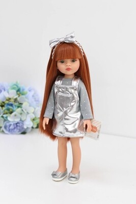 Кукла Люмита в серебристом сарафане, Паола Рейна , 34 см