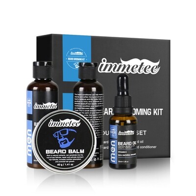 Immetee Beard Kit for Men - Beard Growth Kit (4-Piece Set)