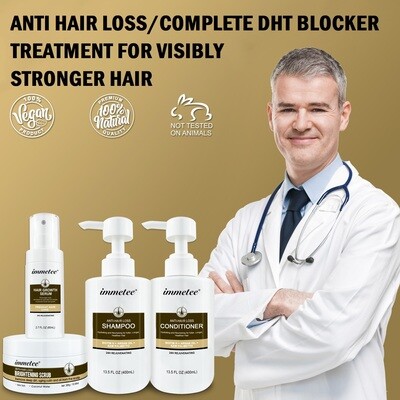 Immetee DHT BLOKER ANTI HAIR LOSS TREATMENT KIT - 4 PRODUCTS