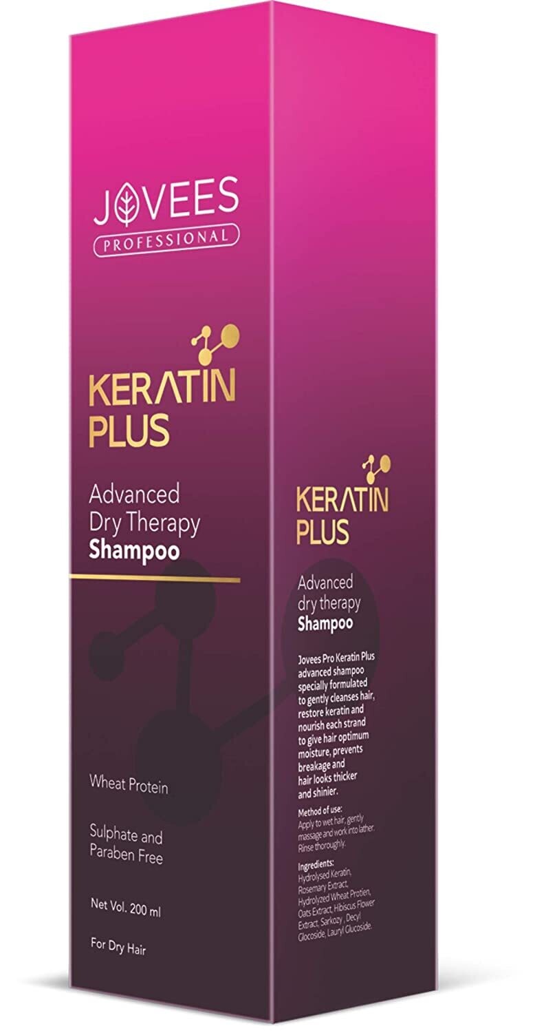 Jovees Professional Keratin Plus Advanced Dry Therapy Shampoo For Dry Hair - 200ml