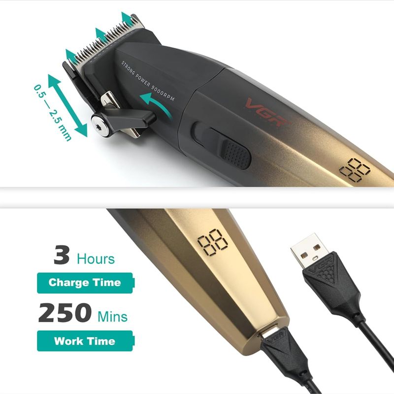 VGR V-003- CORDLESS PROFESSIONAL HAIR CLIPPER