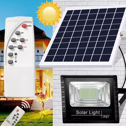 SOLAR FLOOD LIGHT - IP67 PROTECTION - WITH REMOTE CONTROL