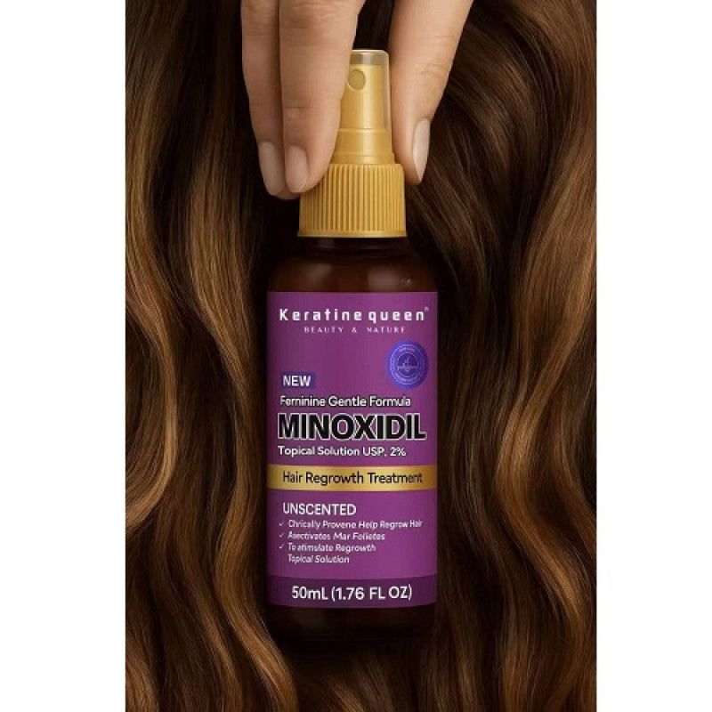 Keratine Queen Minoxidil Hair Growth Treatment - 5% - For Women – 50ml