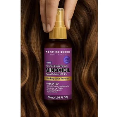 Keratine Queen Minoxidil Hair Growth Treatment - 5% - For Women – 50ml