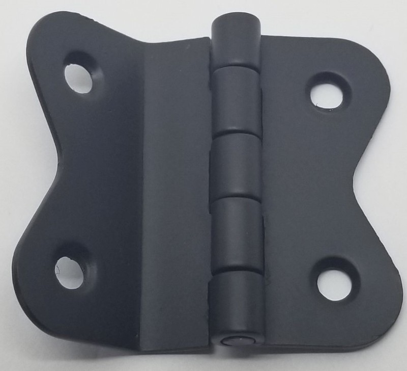 SMALL Oil Rubbed BRONZE Hoosier Cabinet Hinge 3/8 Offset angled sellers antique vintage old