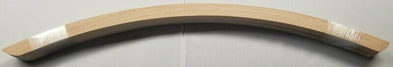 Pair (2) 1-5/8" Tall by 1-1/8" Wide by 34-3/8" Long Steam Bent Red Oak Rocker Runners rocking chair seat curved legs feet chair bench rocking bar arm leg foot sway mount