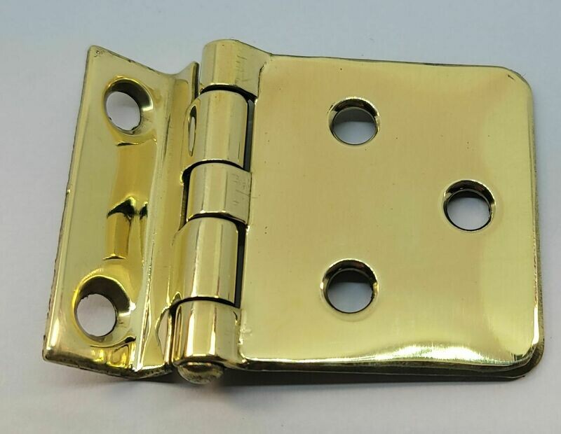 3/8" Off Set Sellers Cabinet Hinge Hoosier Wilson Solid Brass antique vintage retro old