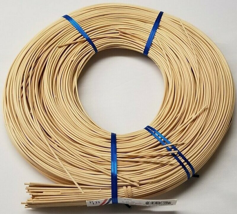 ROUND REED #5 - 1/8" (3.50mm) - 350' foot coil rush basket wicker cane chair seat natural