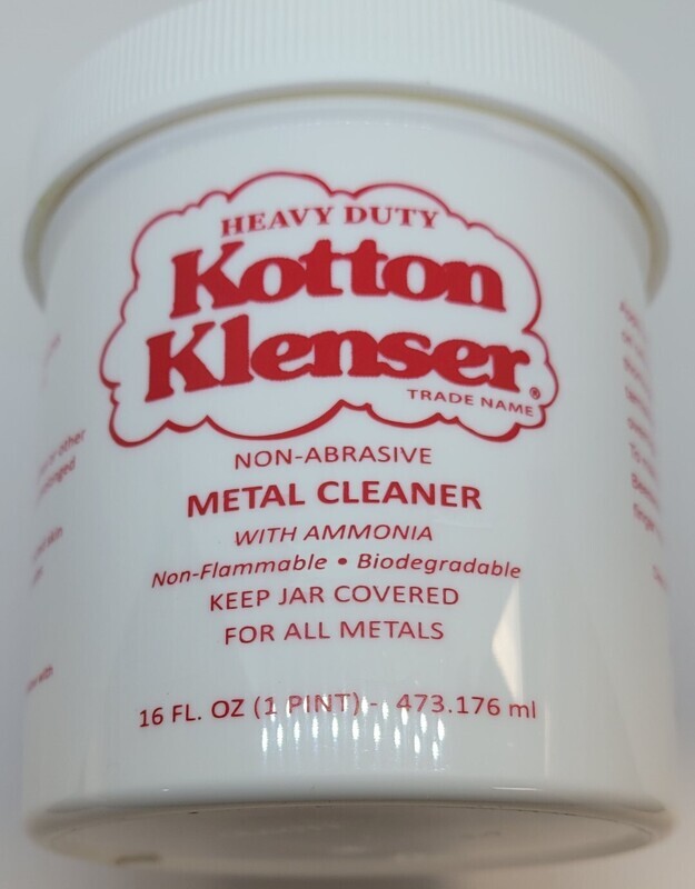 Red - Gallon or Pint (16 OZ) ounce KOTTON KLENSER METAL CLEANER grease copper pewter marble nickel brass chrome aluminum stainless bronze tin steel.