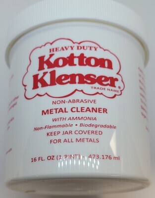 Red - Gallon or Pint (16 OZ) ounce KOTTON KLENSER METAL CLEANER grease copper pewter marble nickel brass chrome aluminum stainless bronze tin steel.